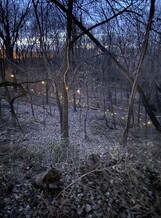 The Rozarks lit up during the annual Luminary Hike
